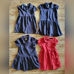 Girls collared uniform dresses